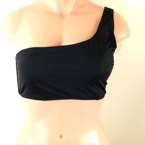 NEW Andie Bikini Large Swim Vacation The Sicily Top Black ZP Swimwear